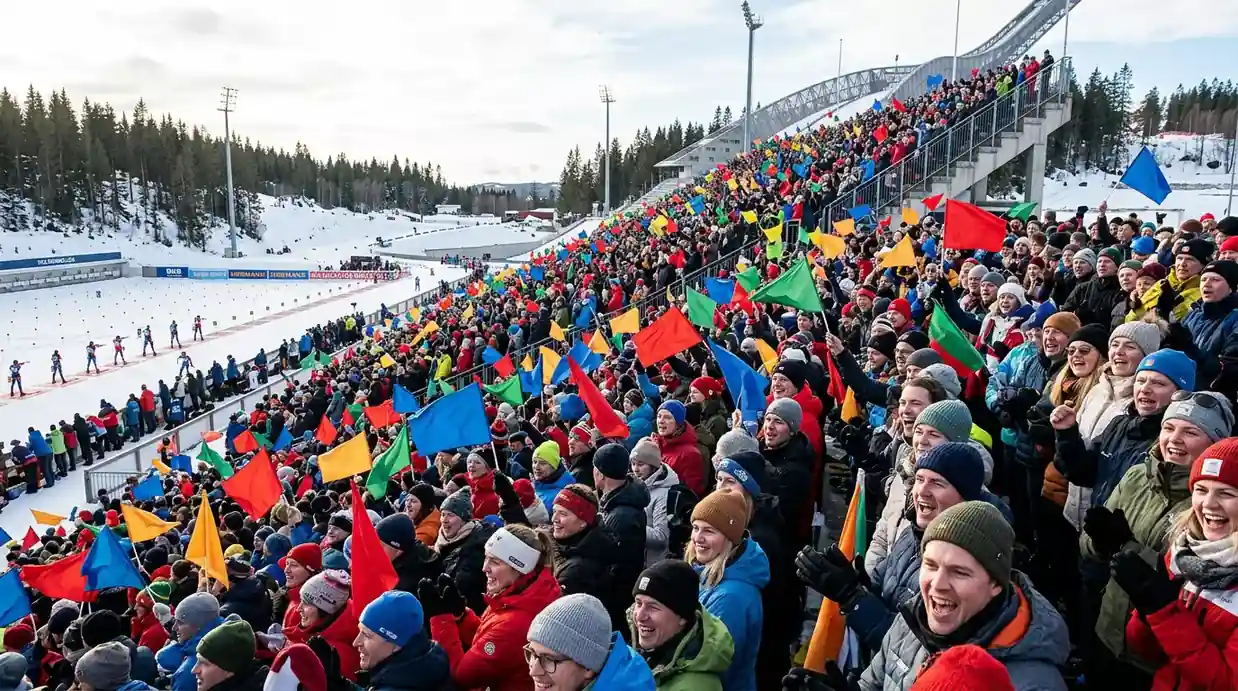 Препълнени трибуни на финалния етап в Холменколен с фенове